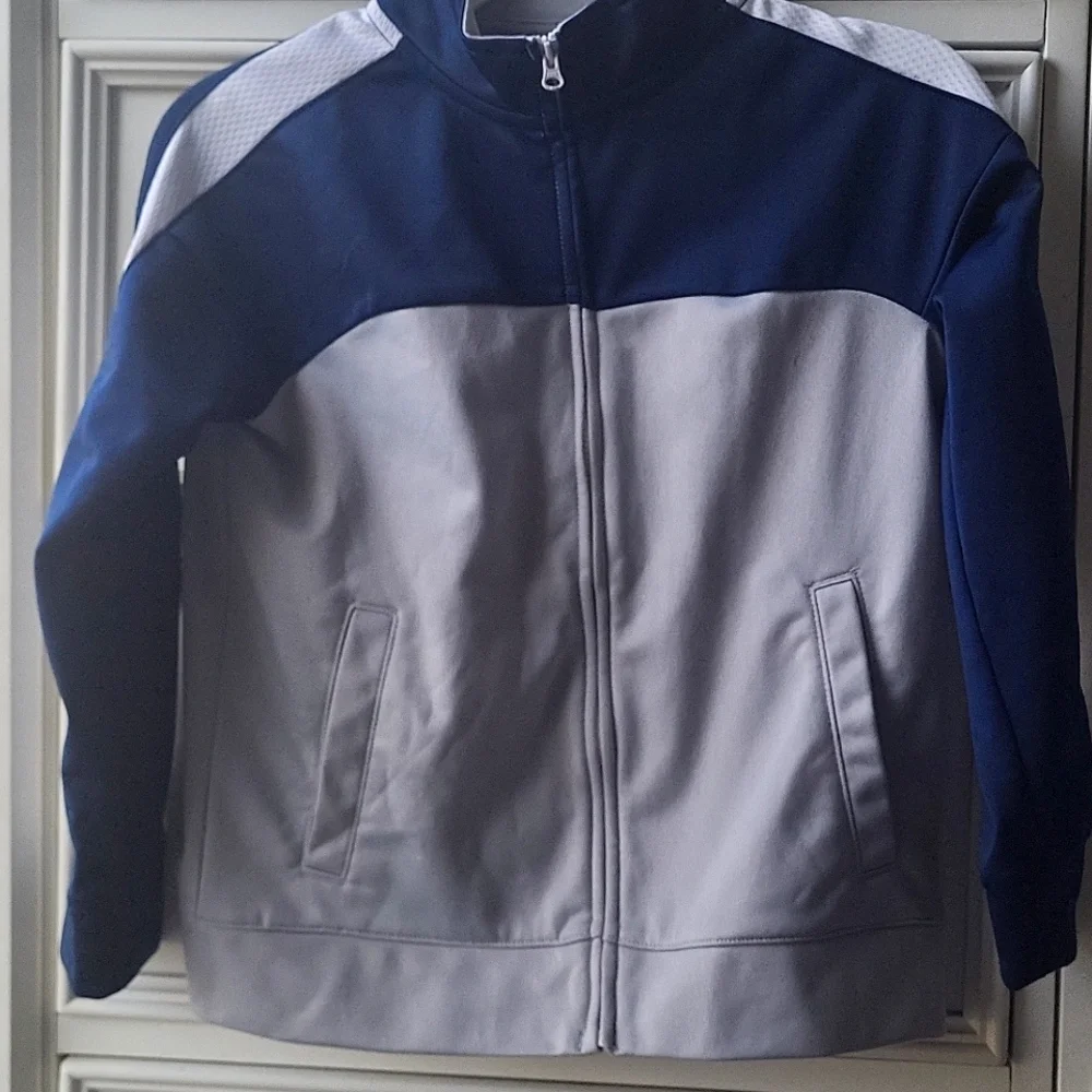 Boys Lightweight Jacket EUC Blue and Gray 6/7
